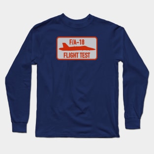 F/A-18 Hornet Flight Test Patch Long Sleeve T-Shirt